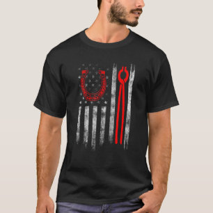 Farrier Horseshoe Hoof Trimming Equine Shoeing _17 T-Shirt