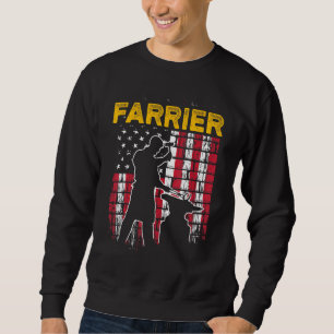 Farrier Horseshoe Hoof Trimming Equine Shoeing 18 Sweatshirt