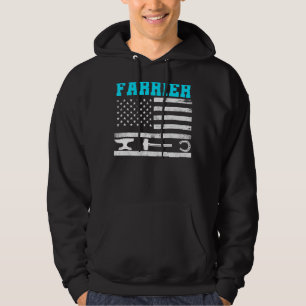 Farrier Horseshoe Hoof Trimming Equine Shoeing _29 Hoodie