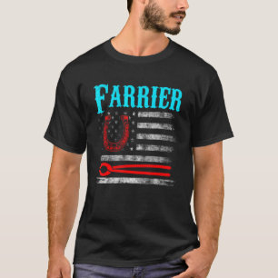 Farrier Horseshoe Hoof Trimming Equine Shoeing 2 T-Shirt