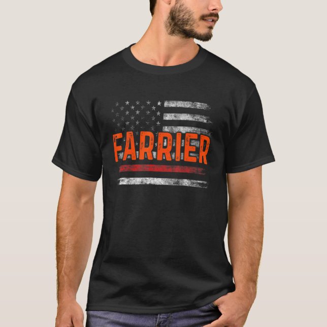 Farrier Horseshoe Hoof Trimming Equine Shoeing 34 T-Shirt (Front)