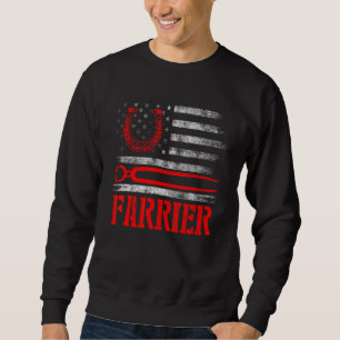 Farrier Horseshoe Hoof Trimming Equine Shoeing 35 Sweatshirt