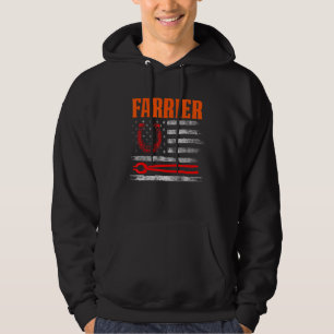 Farrier Horseshoe Hoof Trimming Equine Shoeing 39 Hoodie