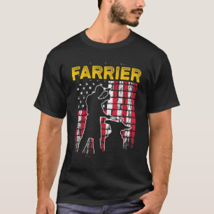 Farrier Horseshoe Hoof Trimming Equine Shoeing _42 T-Shirt