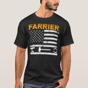 Farrier Horseshoe Hoof Trimming Equine Shoeing _45 T-Shirt