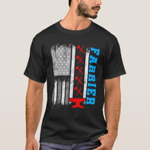 Farrier Horseshoe Hoof Trimming Equine Shoeing _48 T-Shirt