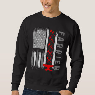 Farrier Horseshoe Hoof Trimming Equine Shoeing 4 Sweatshirt