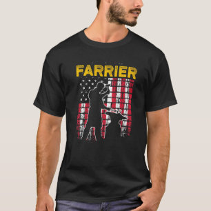 Farrier Horseshoe Hoof Trimming Equine Shoeing _4 T-Shirt