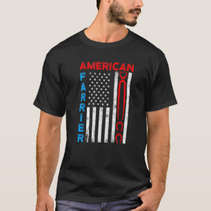 Farrier Horseshoe Hoof Trimming Equine Shoeing _4 T-Shirt