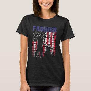 Farrier Horseshoe Hoof Trimming Equine Shoeing _51 T-Shirt