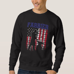 Farrier Horseshoe Hoof Trimming Equine Shoeing _5 Sweatshirt