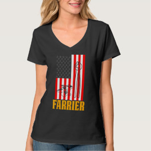 Farrier Horseshoe Hoof Trimming Equine Shoeing 63 T-Shirt