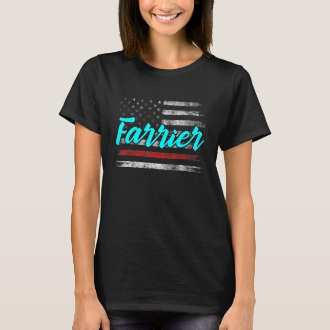 Farrier Horseshoe Hoof Trimming Equine Shoeing 72 T-Shirt (Front)