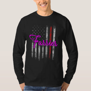Farrier Horseshoe Hoof Trimming Equine Shoeing 83 T-Shirt