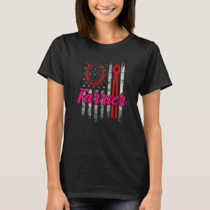 Farrier Horseshoe Hoof Trimming Equine Shoeing T-Shirt