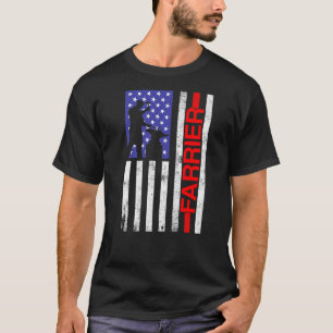 Farrier Horseshoe Hoof Trimming Equine Shoeing T-Shirt