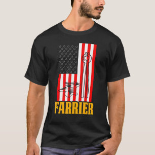 Farrier Horseshoe Hoof Trimming Equine Shoeing T T-Shirt