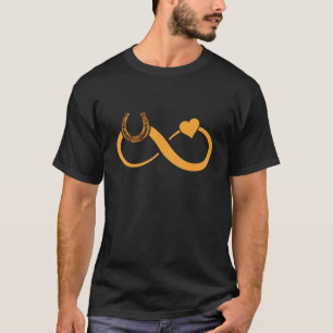 Farrier Horseshoe Infinity Heart Trimming Equine H T-Shirt