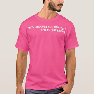 Farrier Horseshoer Horse Blacksmith amp Horse Vete T-Shirt