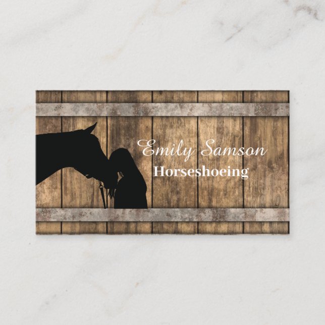 Farrier Service Business Card (Front)