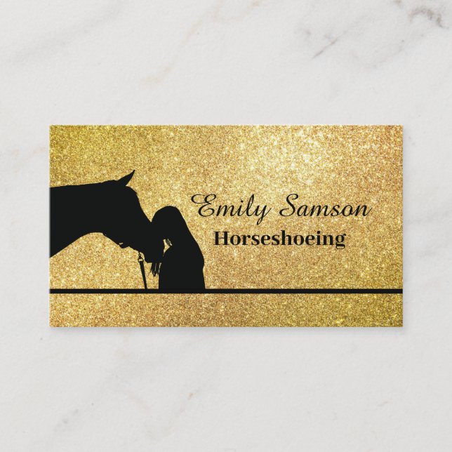Farrier Service Business Card (Front)