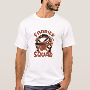Farrier Squad Funny Saying Metalworker Horse Hoove T-Shirt