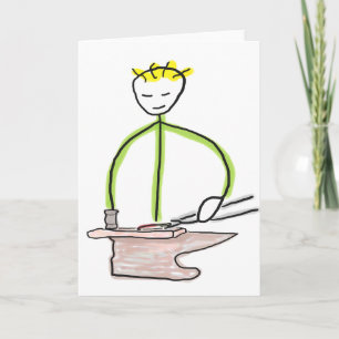 Farrier Stickman Card