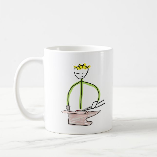 Farrier Stickman Coffee Mug (Left)