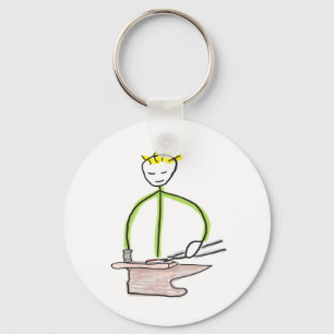 Farrier Stickman Key Ring