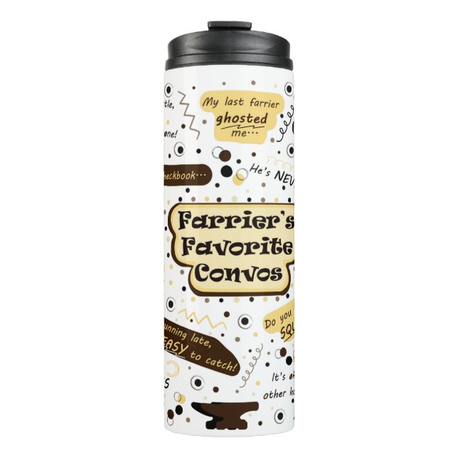 Farrier's Favourite Conversations Thermal Mug (Front)