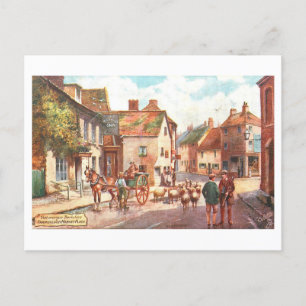Farringdom Market Place Vintage Postcard