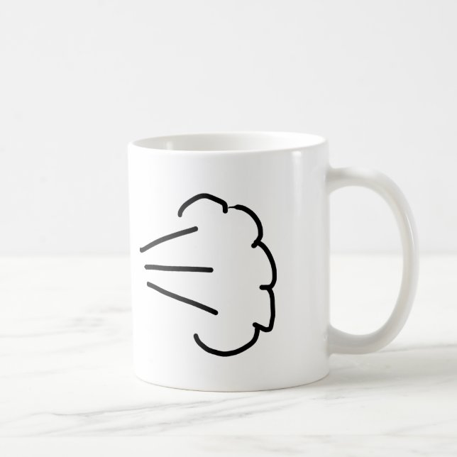 Fart Cloud Coffee Mug (Right)