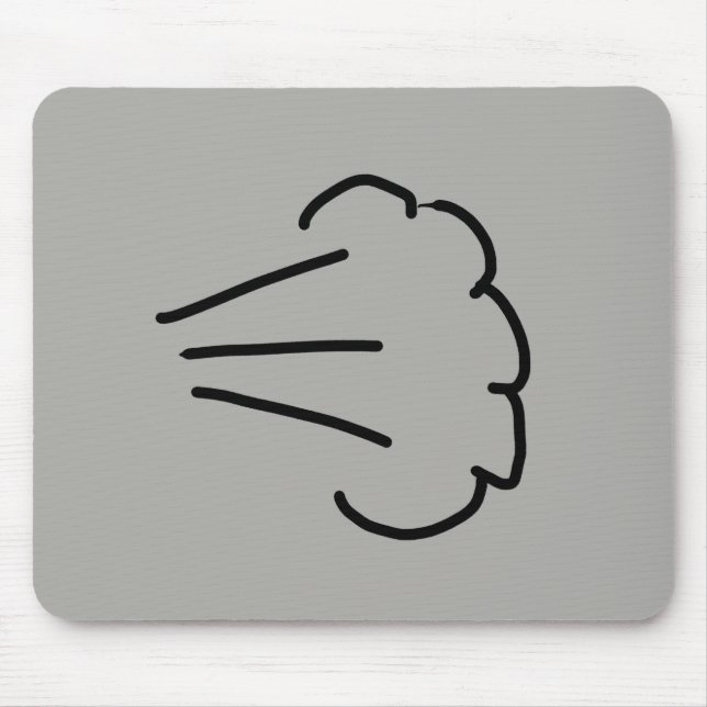 Fart Cloud Mouse Mat (Front)