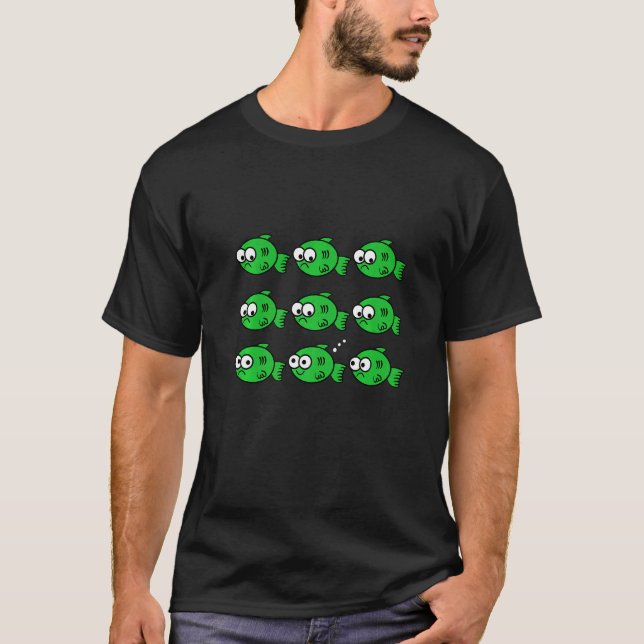 Fart Fishes Farting Flatulence Humour T-Shirt (Front)