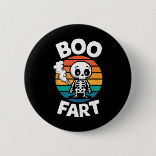 Fart Funny Farting Skeleton For Halloween 6 Cm Round Badge