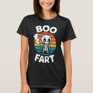 Fart Funny Farting Skeleton For Halloween  T-Shirt