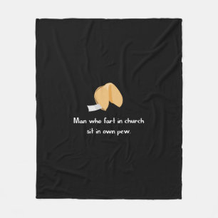 Fart in church fleece blanket