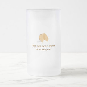 Fart in church frosted glass beer mug