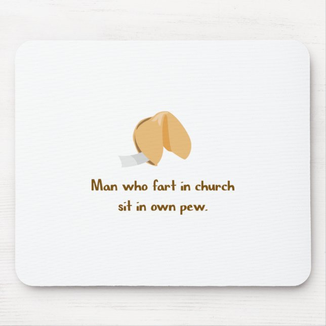 Fart in church mouse mat (Front)