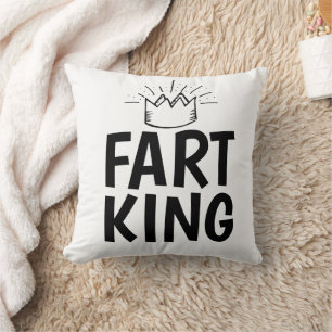 FART KINGFUNNY DAD throw Pillows