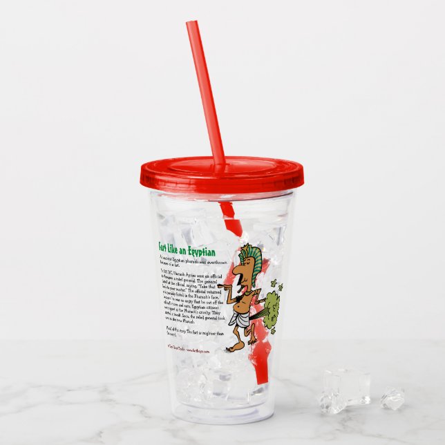 Fart Like an Egyptian Acrylic Tumbler (Front Ice)