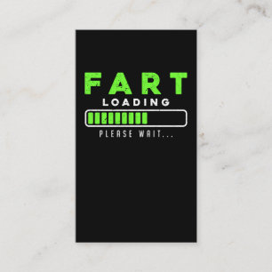 Fart Loading Funny Farting Business Card