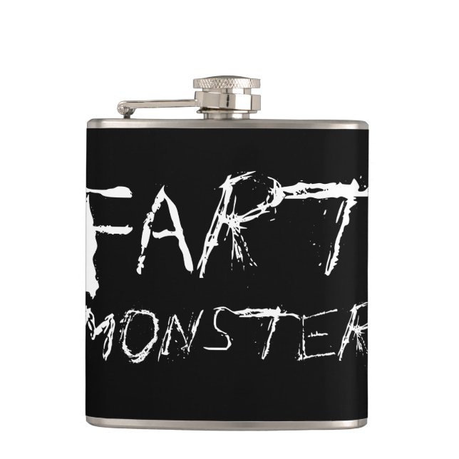 Fart Monster Hip Flask (Front)