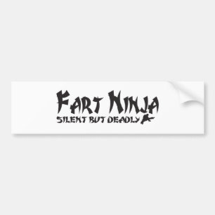 FART NINJA BUMPER STICKER