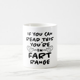 Fart Range Funny Saying Fun Bloating Farting Gift Coffee Mug
