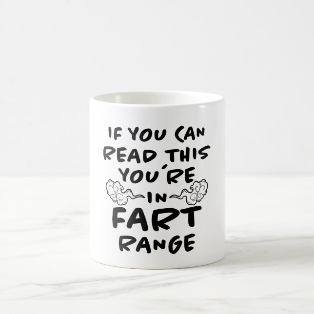Fart Range Funny Saying Fun Bloating Farting Gift Coffee Mug (Center)
