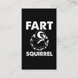 Fart Squirrel Humour Funny Skunk Fan Business Card