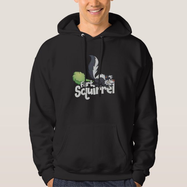 Fart Squirrel Skunk Farting Animal Hoodie (Front)