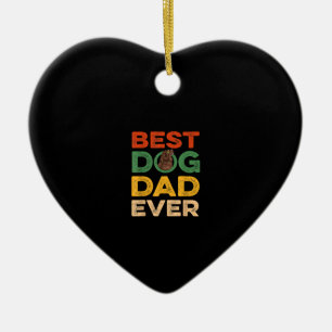 Farther day best newfoundland dog dad ever gifts ceramic tree decoration