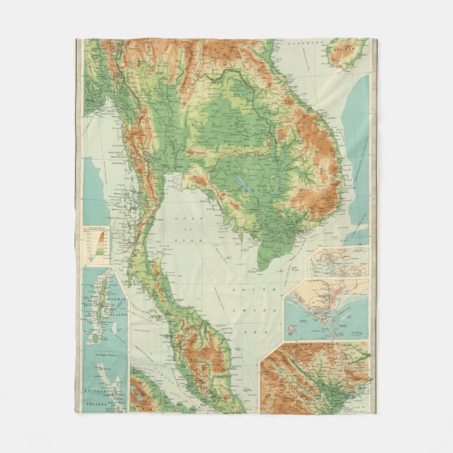 Farther India Fleece Blanket (Front)